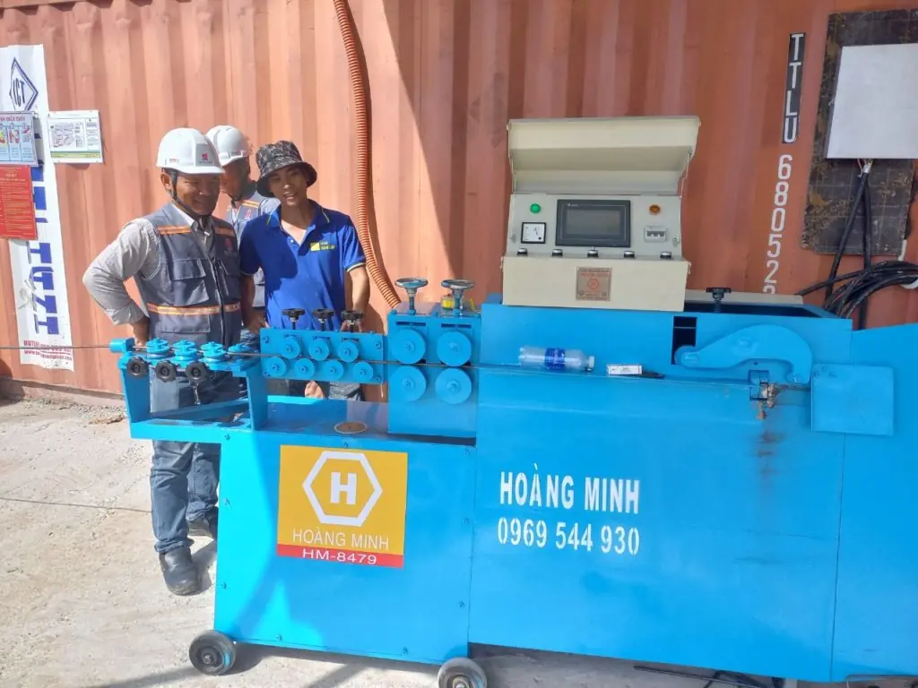 M&aacute;y bẻ đai sắt dạng đứng Ho&agrave;ng Minh &ndash; Giải ph&aacute;p bẻ đai th&eacute;p ch&iacute;nh x&aacute;c